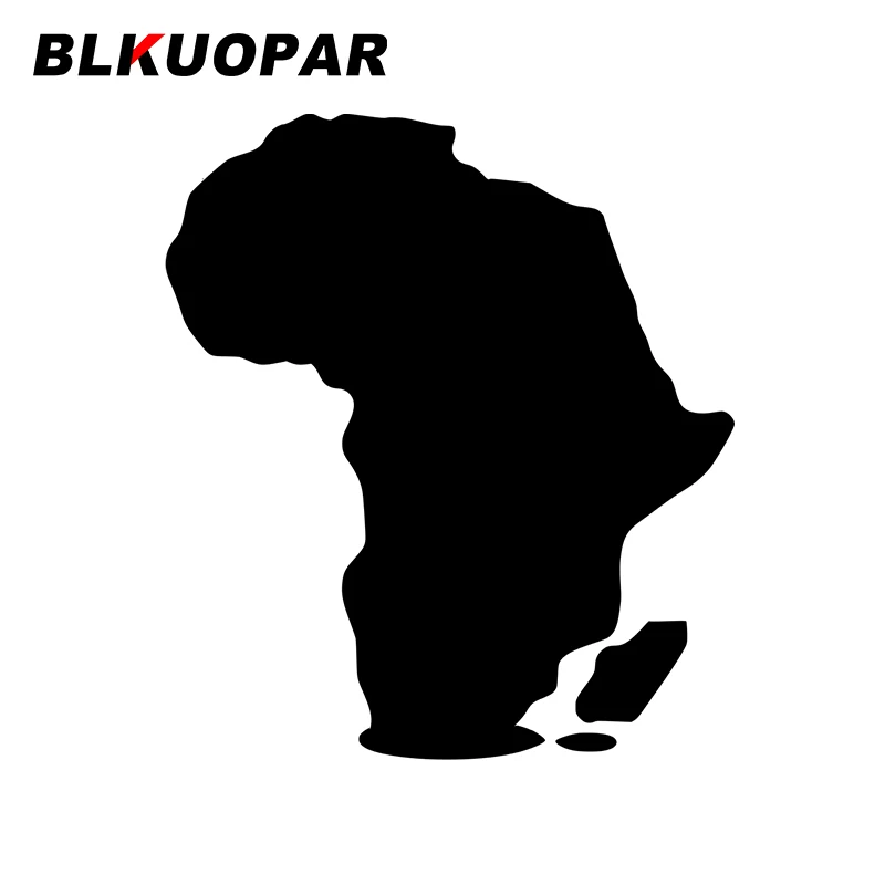 

BLKUOPAR for Continent Flag Africa Car Stickers Personality Simple Decals Waterproof Windows Air Conditioner Decoration