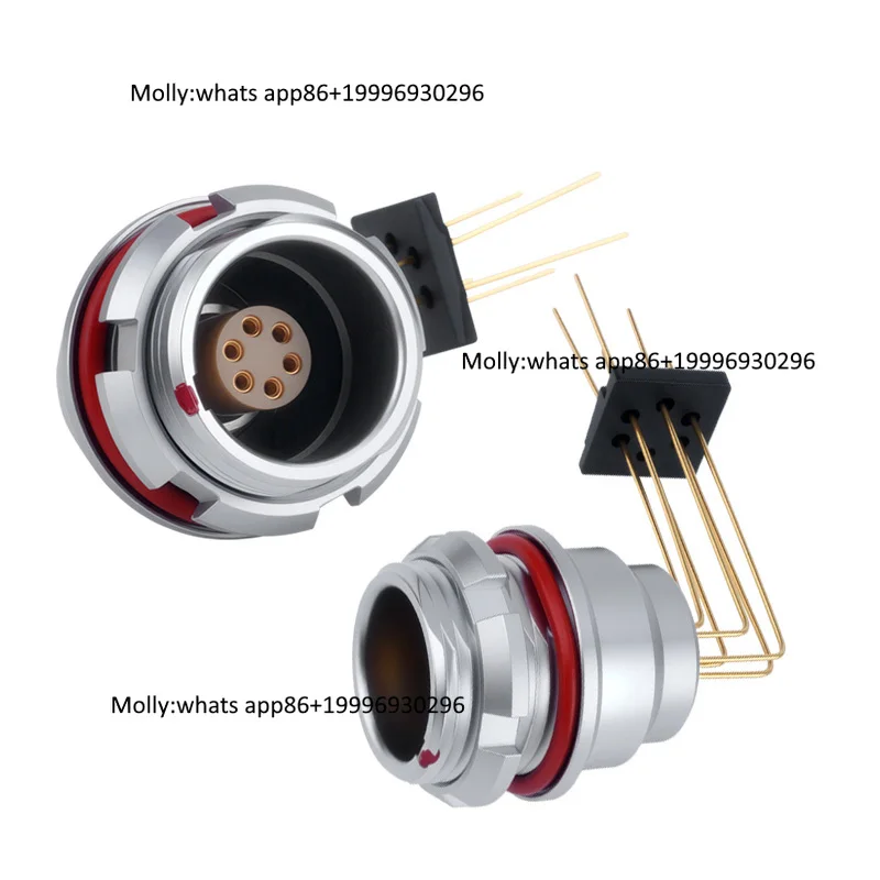 Wholesale Straight 2-48Pin1K 302 Series EEG.1K.302.CLL Gold Plated Pin Compatible with LEMO Push-Pull Self Locking Connector