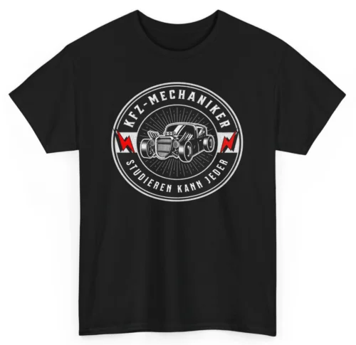 KFZ Mechaniker T Shirt Studieren kann jeder Handwerker Spruch Geschenk Required