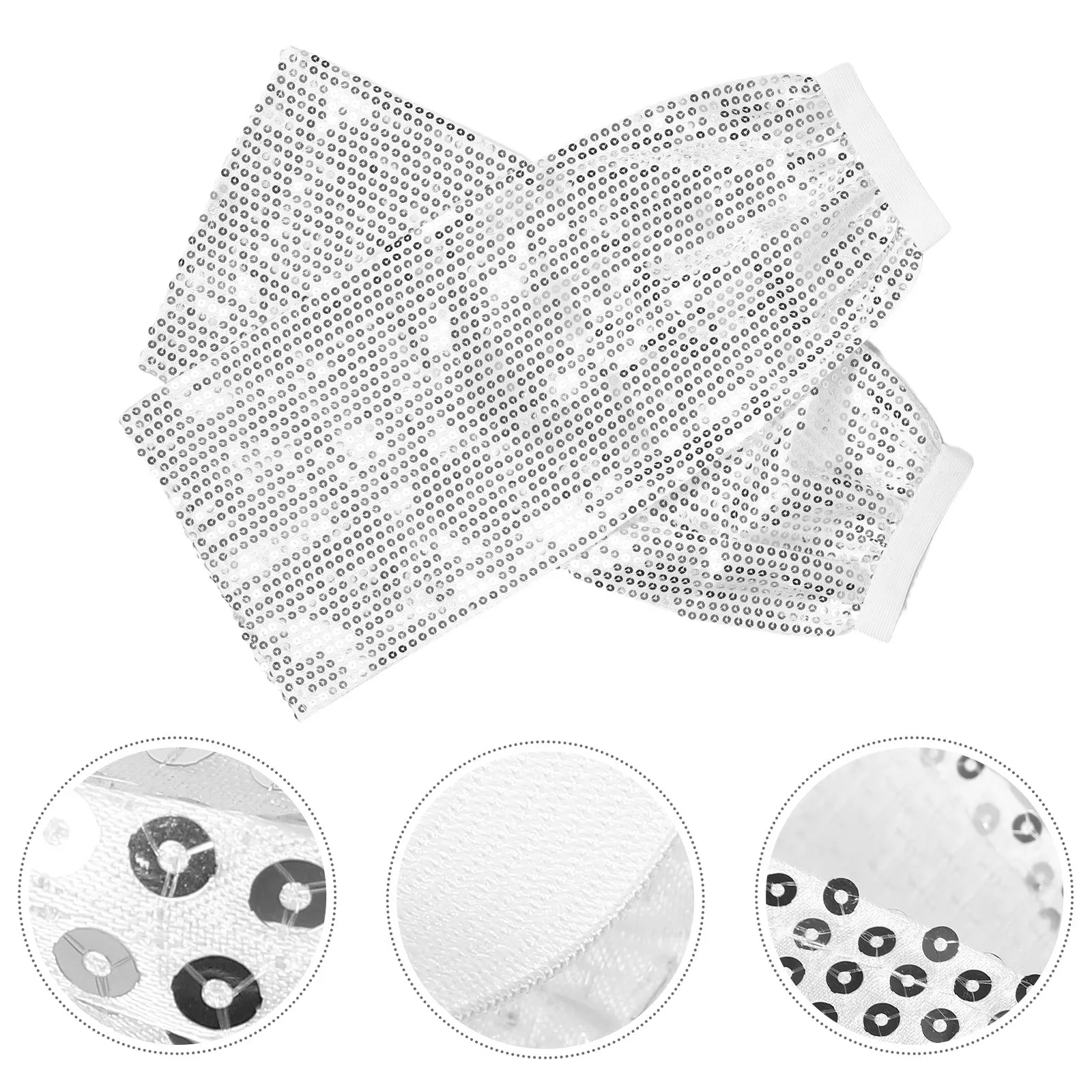 1 زوج طويل مطاطا الترتر تدفئة الساق تمتد البريق التمهيد يغطي ل الرقص زي حفلة اكسسوارات متلألئ أكمام الساق