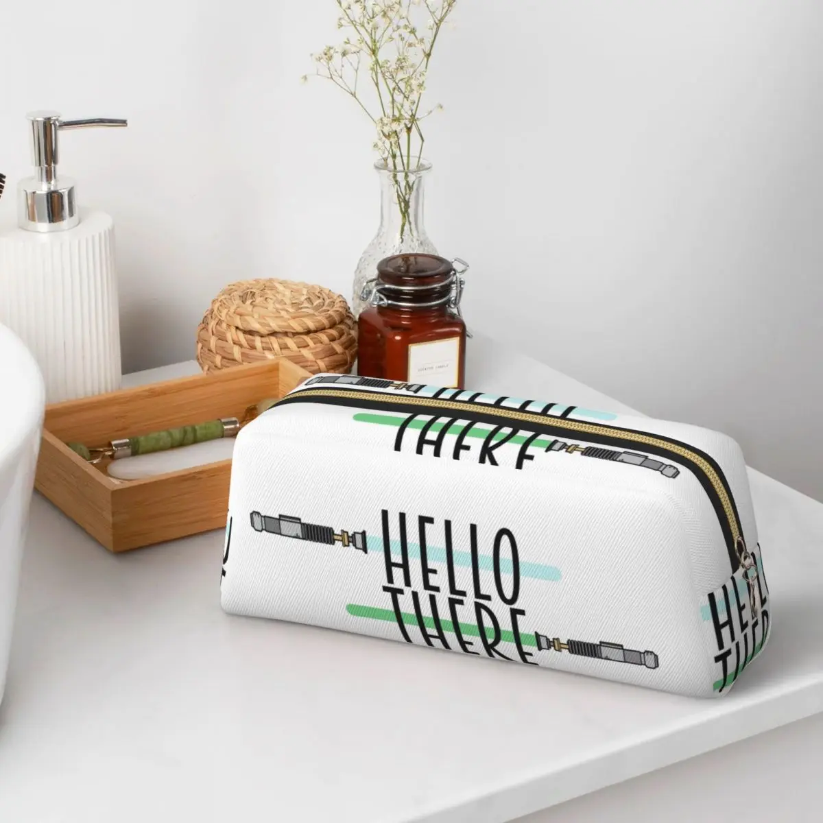 Hello There Pencil Cases for Student School Pen Box Pencil Bag Pencil Pouch Pen Holder