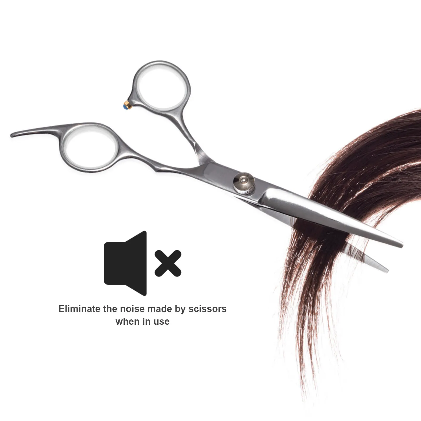 

5 шт. износостойких металлических глушителей для ножниц, профессиональные бамперы для бесшумной стрижки, для парикмахерских ножниц