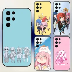 Bocchi The R-Rock Phone Case For Samsung S24,23,22,30,21,10,9,Ultra,Plus,Lite,FE,5G Black Soft Case