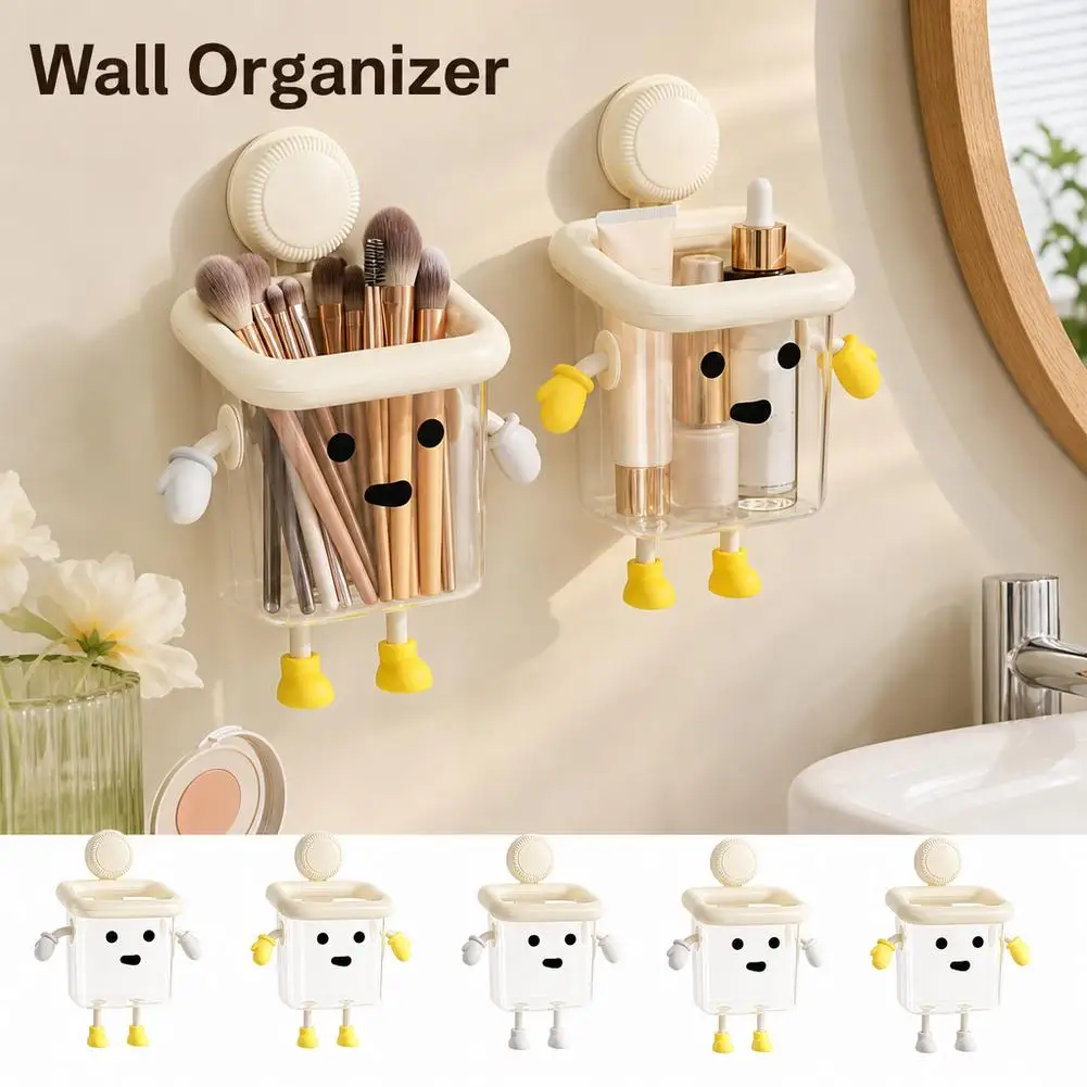 NEW  cartoon bathroom toothbrush holder, cute home decor plastic washbasin accessories Toothbrush memory | cartoon design