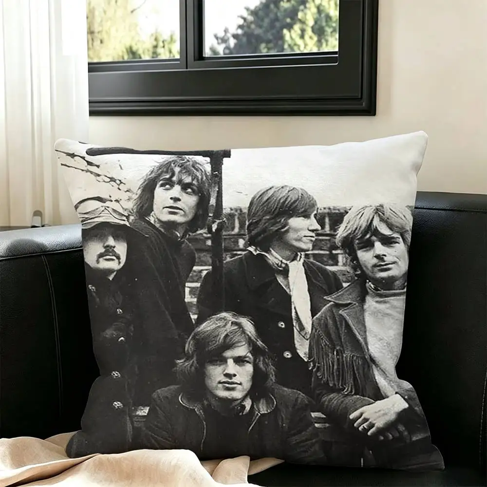 Rock Band Pink Floyd Artistic  Square Double-Sided printed Pillow Case Bedroom Bedside Pillow Sofa Cushion Cover