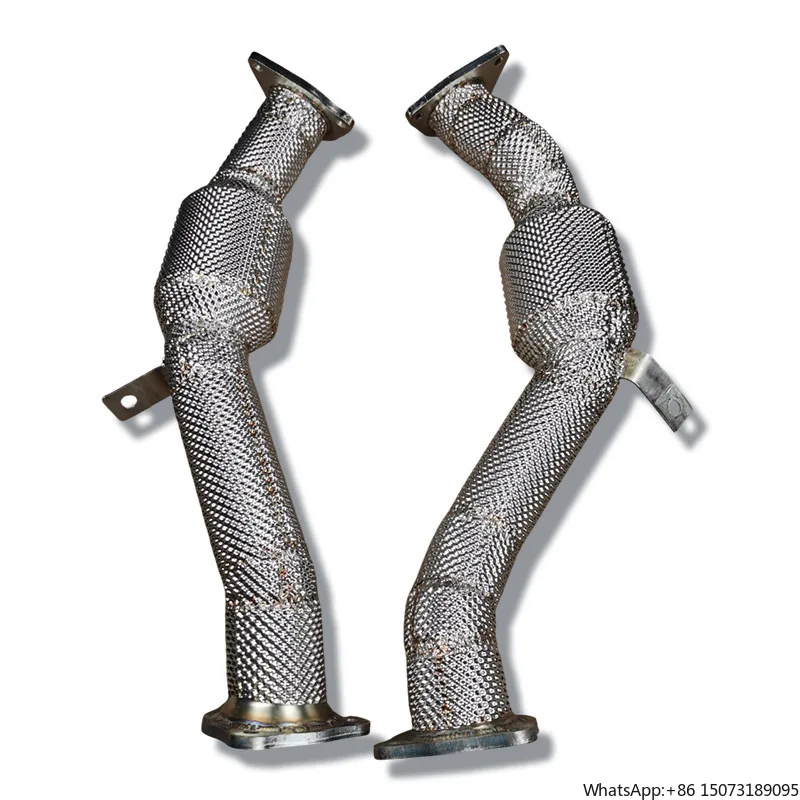 

22.High Performance Stainless Steel High-Flow Front Pipe With Catalytic Converter for 12-18 3.0T