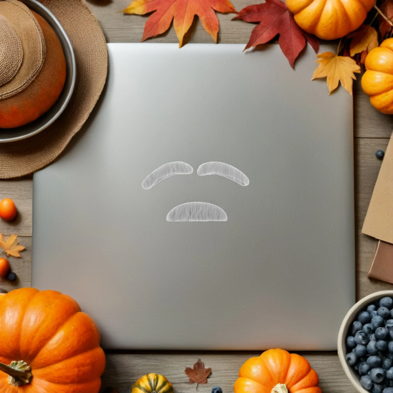 Ensemble de fausses barbes et moustaches pour hommes, 6 ensembles, Costume gris, sourcils, accessoires de spectacle sur scène pour fête Cosplay d'halloween