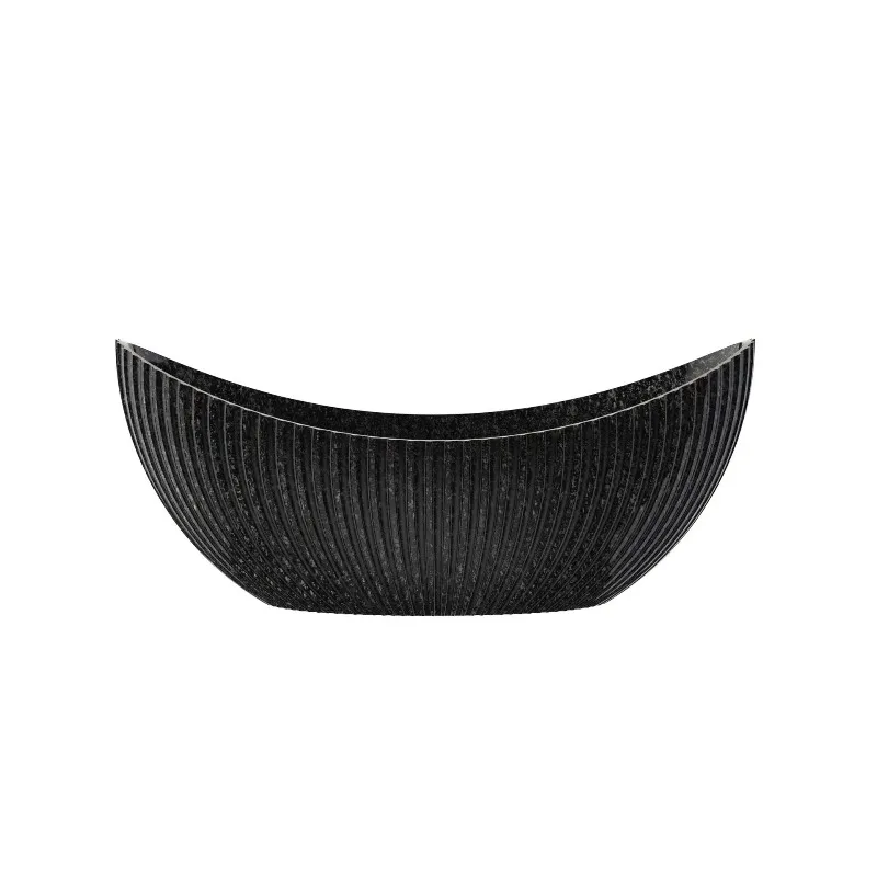 High luxury carbon fiber bathtub moon-shaped freestanding
