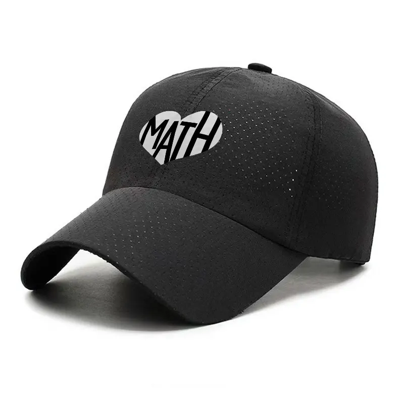 MATH Quick Dry Baseball Cap Breathable Lightweight Outdoor Sports Hat Adjustable Sun Protection for Men Women