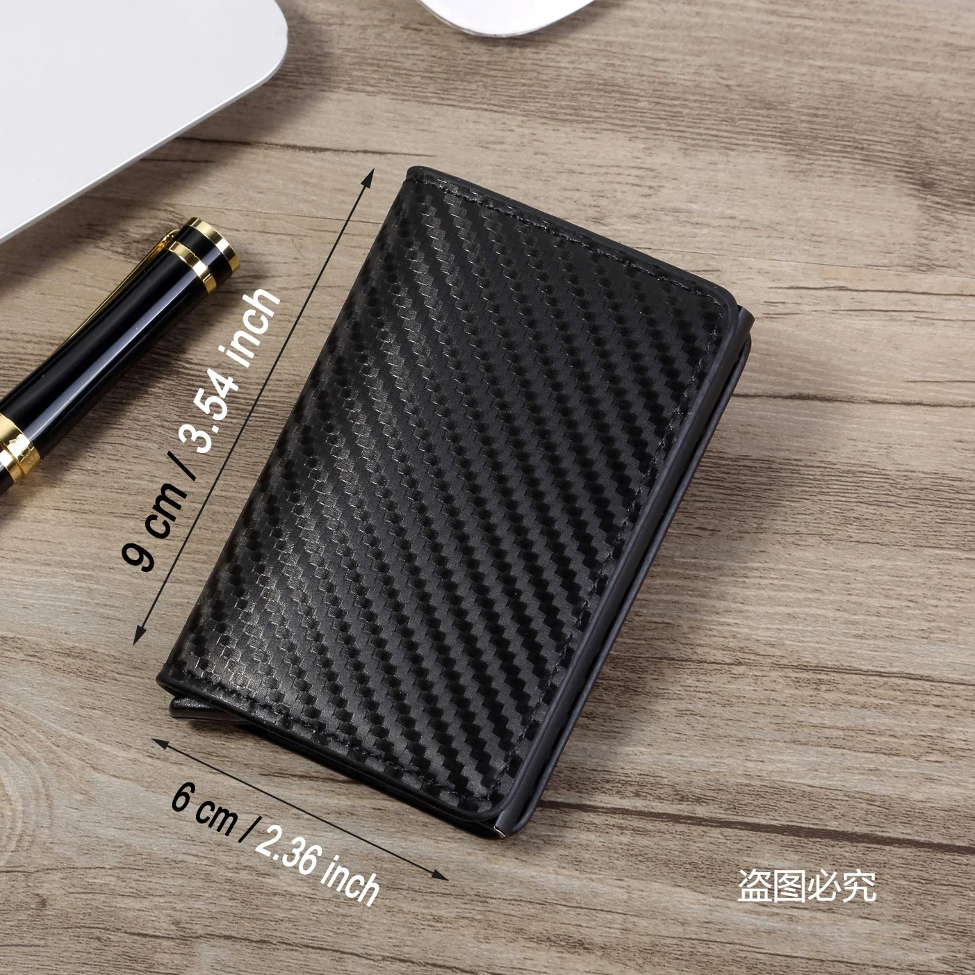 Men Women Unisex Smart  Rfid Anti Blocking Aluminum Wallet ID Credit Card Holder Case Carbon Fiber Men Business Slim Thin Wallet