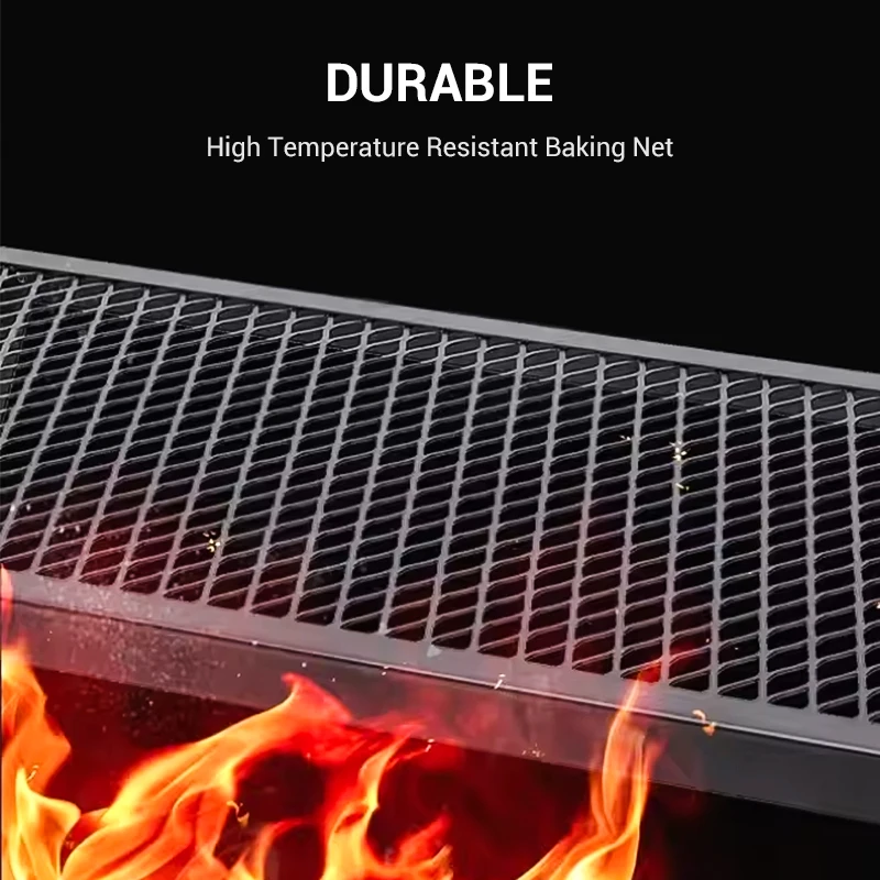 WESTTUNE Camping Mesh Folding Table Multifunctional BBQ Grill Table Lightweight Picnic Cooking Dining Rack Outdoor Supplies