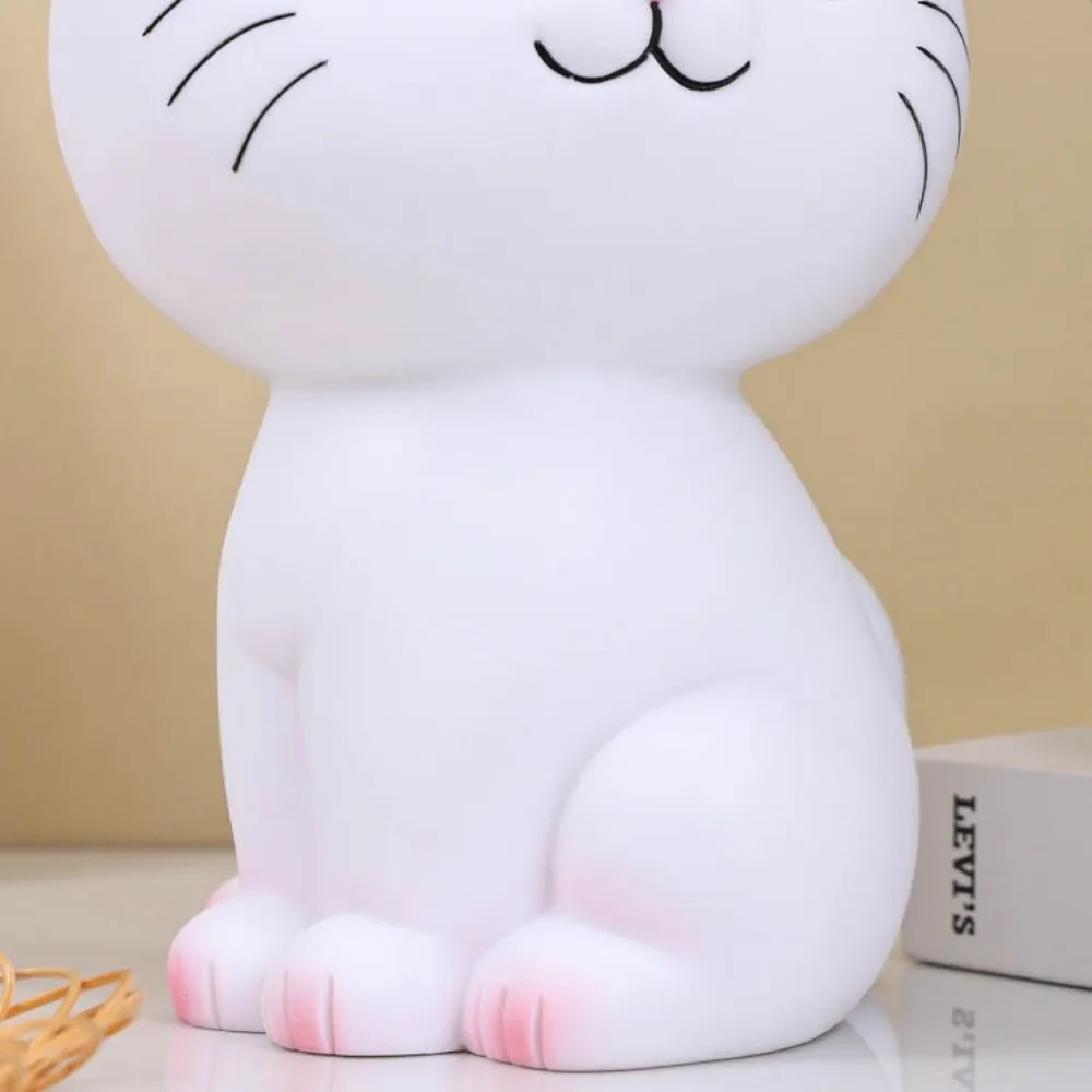 Anti Drop Black Cat Piggy Bank Savings Tank Large Capacity Cartoon Cat Money Boxes Decorative Collectible Cat Model Piggy Bank