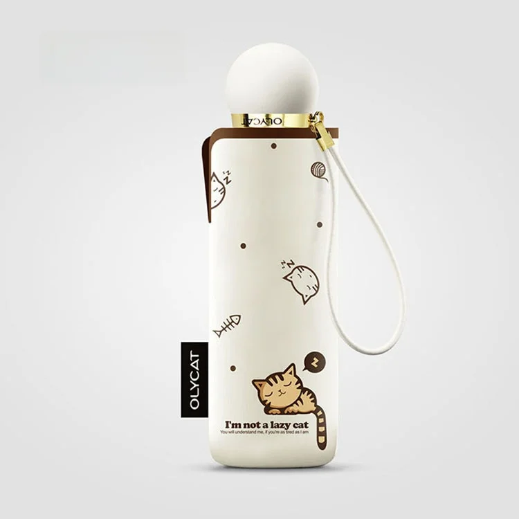 

Зонт OLYCAT Little Five: водонепроницаемый, непрозрачный, с черным покрытием, для защиты от дождя и солнца