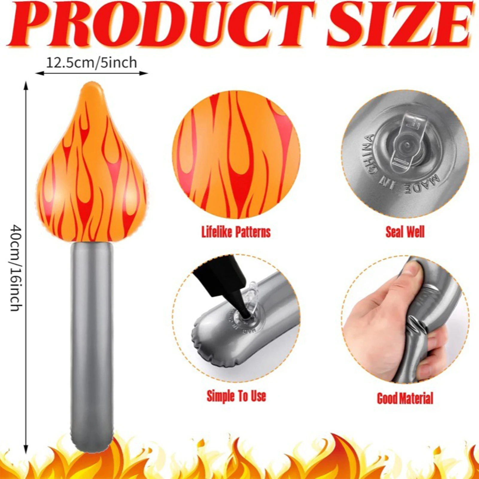 Inflatable Fake Easy to Use Inflatable Prop for Sports Competitions Prop