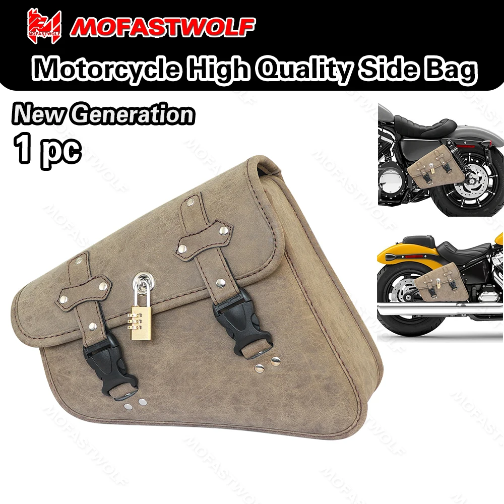 

Motorcycle Swing Arm Bags Swingarm Bag Waterproof Saddlebag for Softail Standard Dyna Low Rider Sport Glide Side Solo Bags