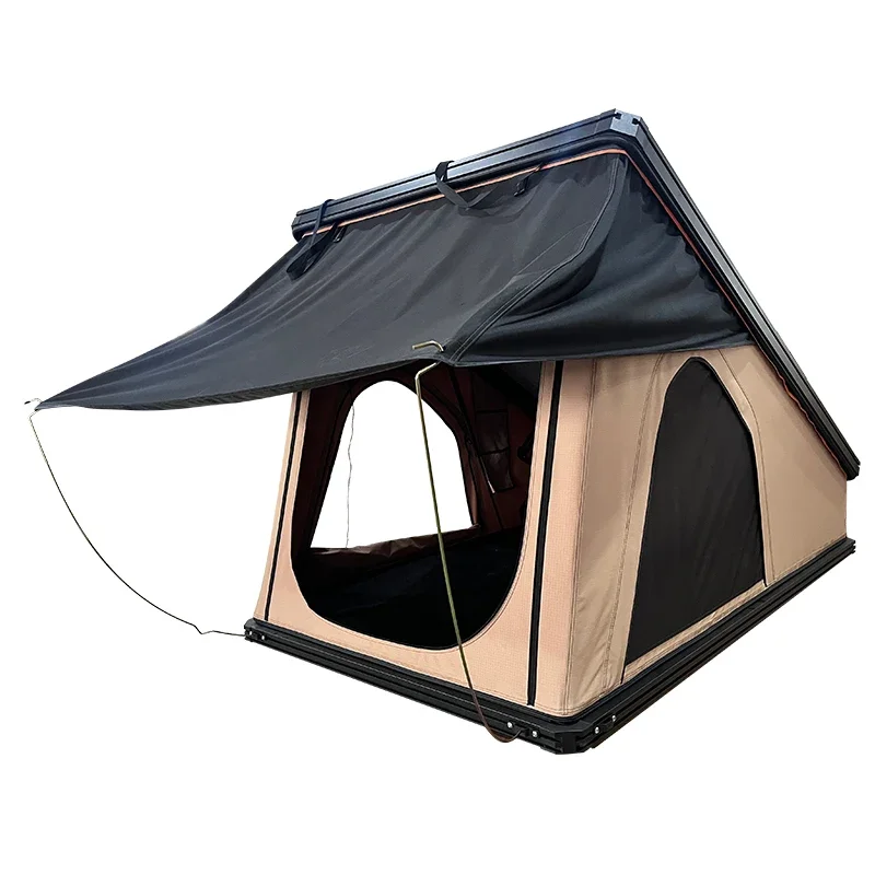 

In Stock RTS Aluminium Rooftop Pop Up Tent For Car, 3-4 Person Truck Aluminum Hard Shell Roof Top Tent