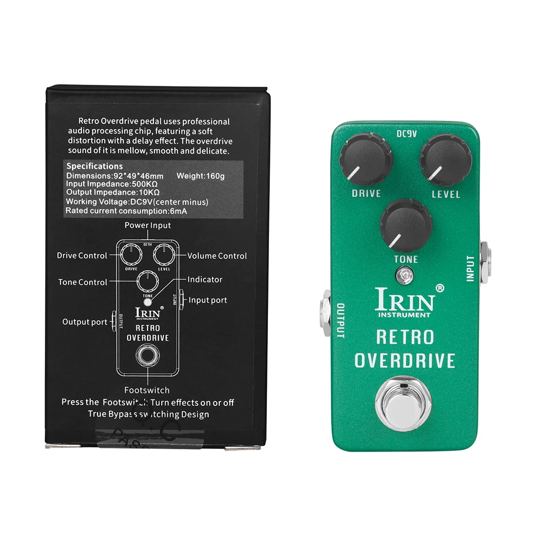 IRIN RS-01 rétro surcharge guitare basse effets pédale électrique nouveaux tampons en Silicone auto-adhésifs inclus accessoires de guitare