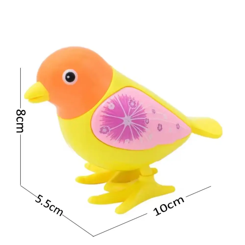 1 st Grappige Kleur Willekeurige Uurwerk Vogel Speelgoed Kronkelende Mechanisme Plastic Lente Aangedreven Ekster Speelgoed Cartoon Springen Vogel Speelgoed