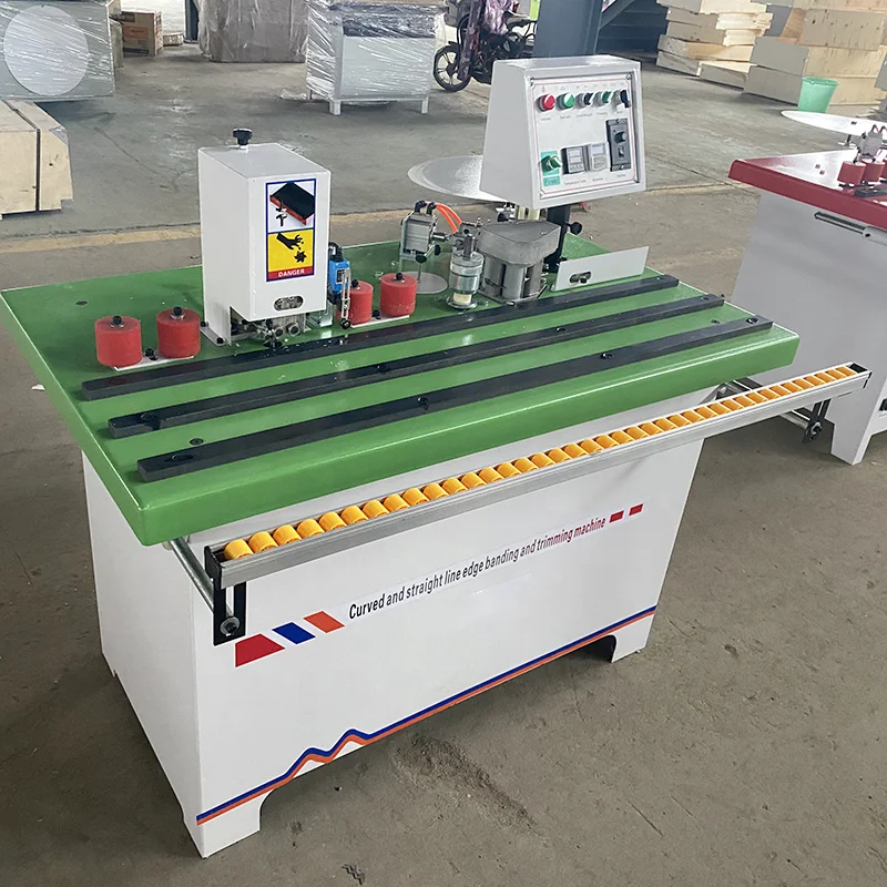 Straight And Curve Wood Based Panels Woodworking Edge Banding Machine