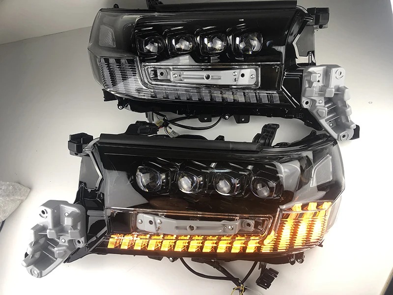 Crystal LED Headlight Front Led Headlight For land cruiser 16-19 headlamp high quality orginal style with signal light