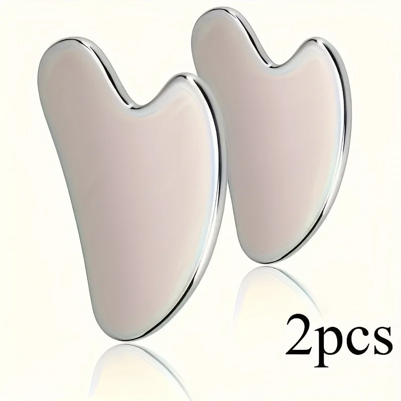 

Инструмент Гуа Ша для лица из нержавеющей стали Эргономичный дизайн для улучшения кровообращения и морщин Прочный инструмент для ухода за кожей