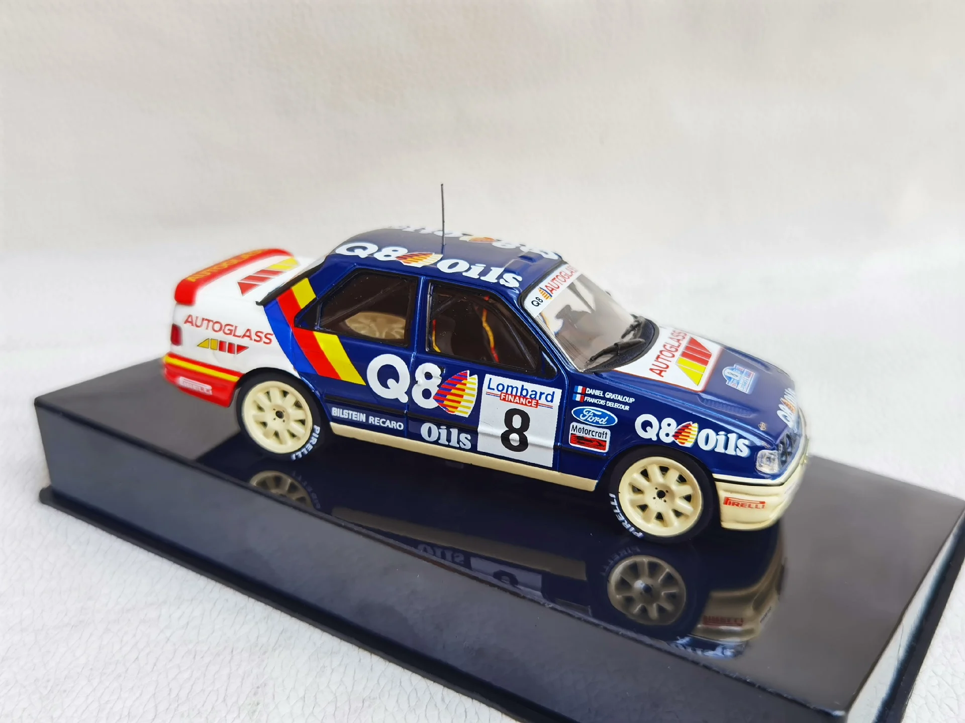 Druckguss IXO FORD SIERRA RS im Maßstab 1:43 # 8 1991 Ford Racing Legierung Automodell Sammlerspielzeug Geschenk Souvenir Display Ornament