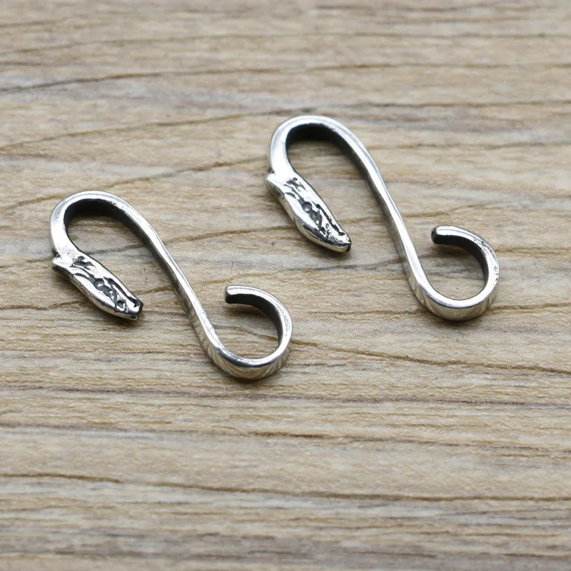 

Men and women DIYs925 sterling silver jewelry accessories wholesale Takahashi Wulang handmade original S-hook pendant