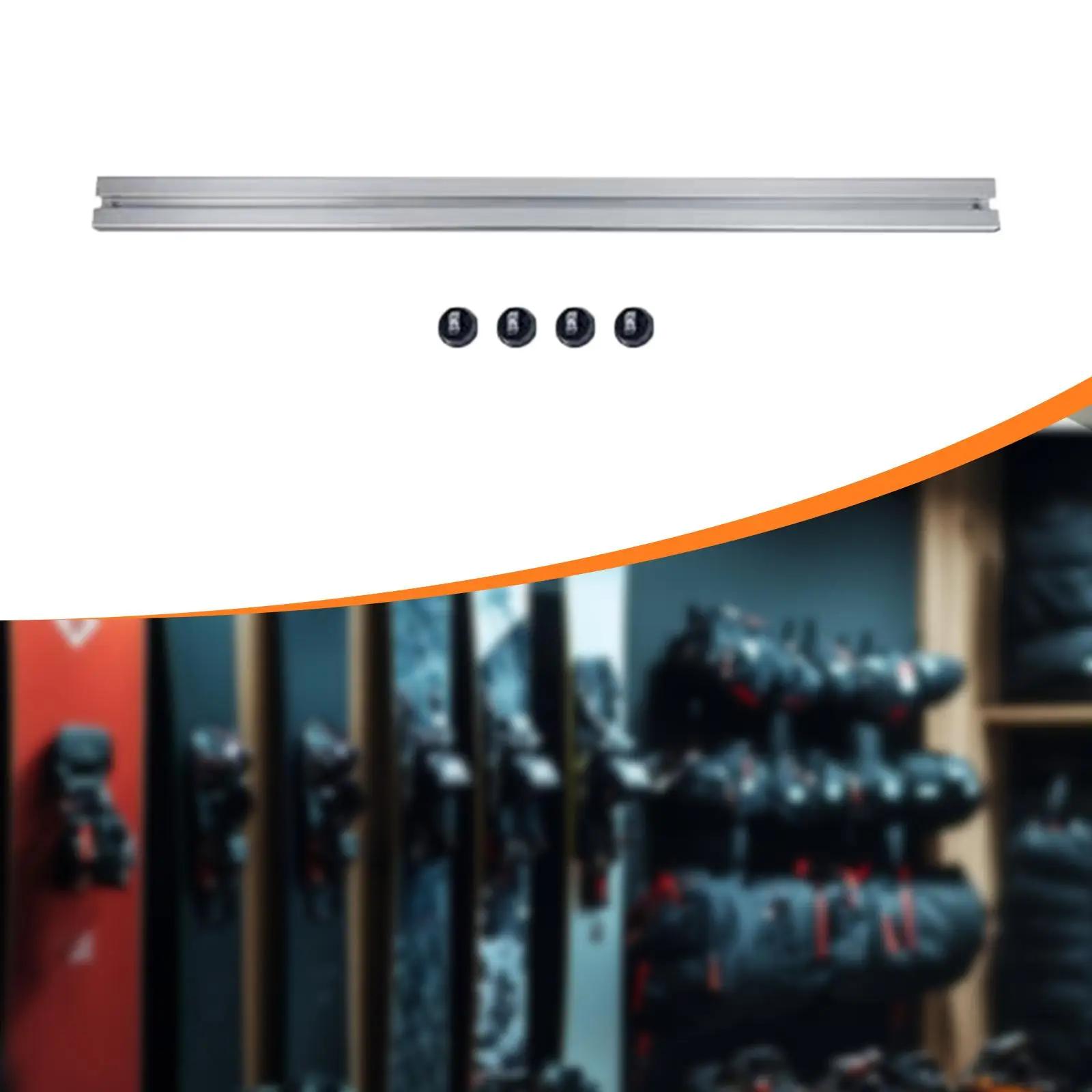 Picture 7: Vertical Snowboard Wall Rack Sturdy Construction Ski Equipment Holder Versatile Mount for Garage Dorm Room