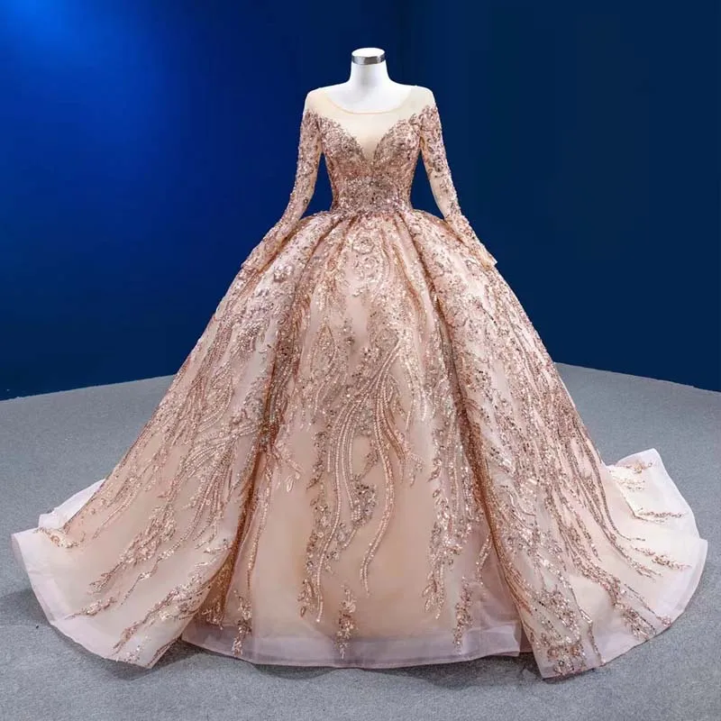 Vestidos de quinceañera champán Charro, vestido de baile de manga larga, apliques de lentejuelas, cuentas hinchadas, dulce mexicano, 16, 15 años