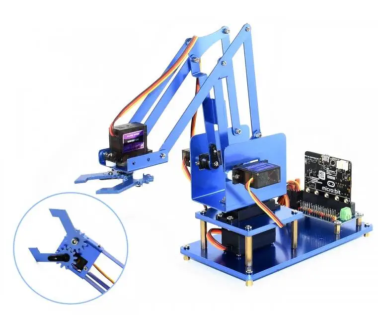 

Waveshare 4-DOF Metal Robot Arm Kit for micro:bit, Bluetooth