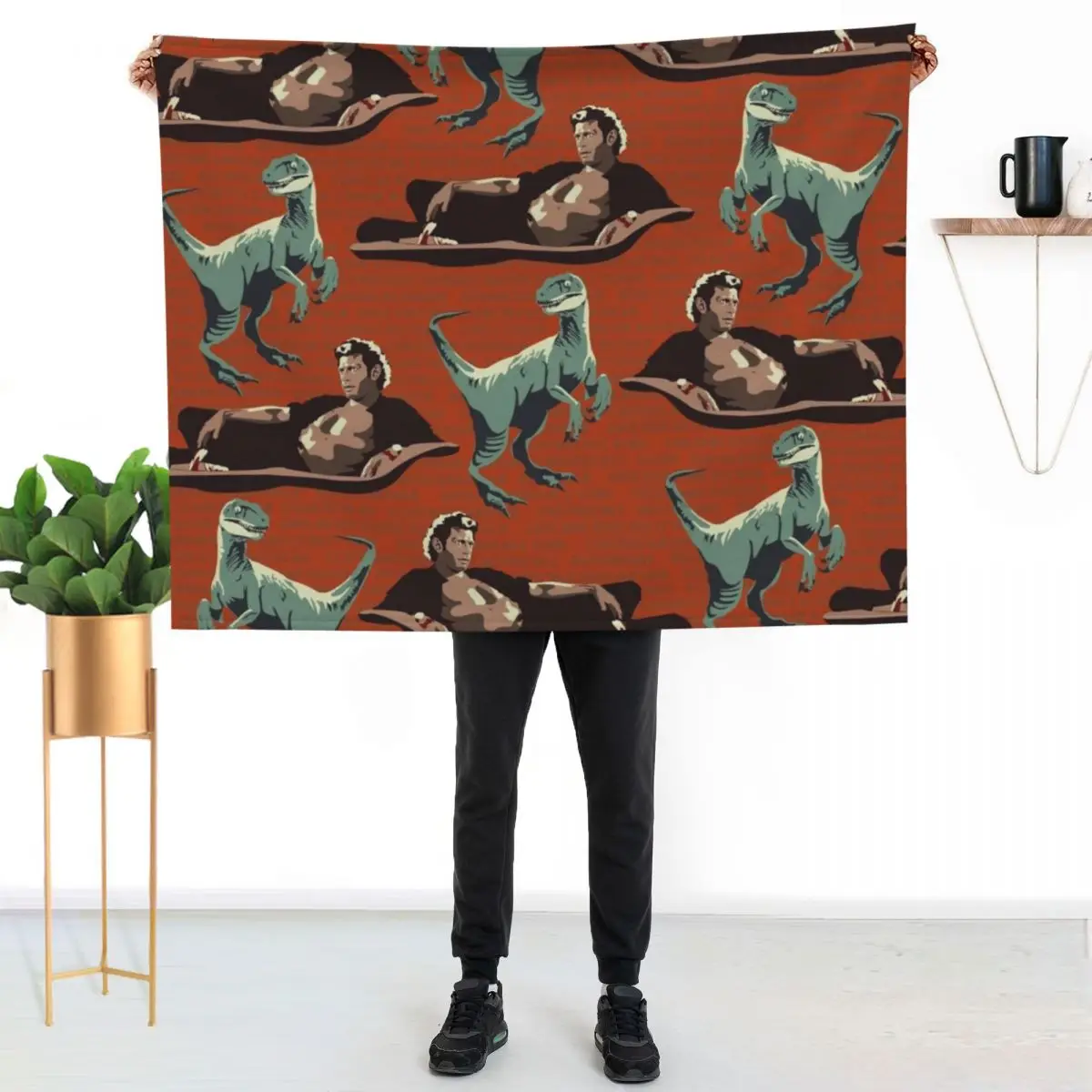

Jurassic Geniuses Throw Blanket Elegant Warm Throw Blanket for Hotel Home