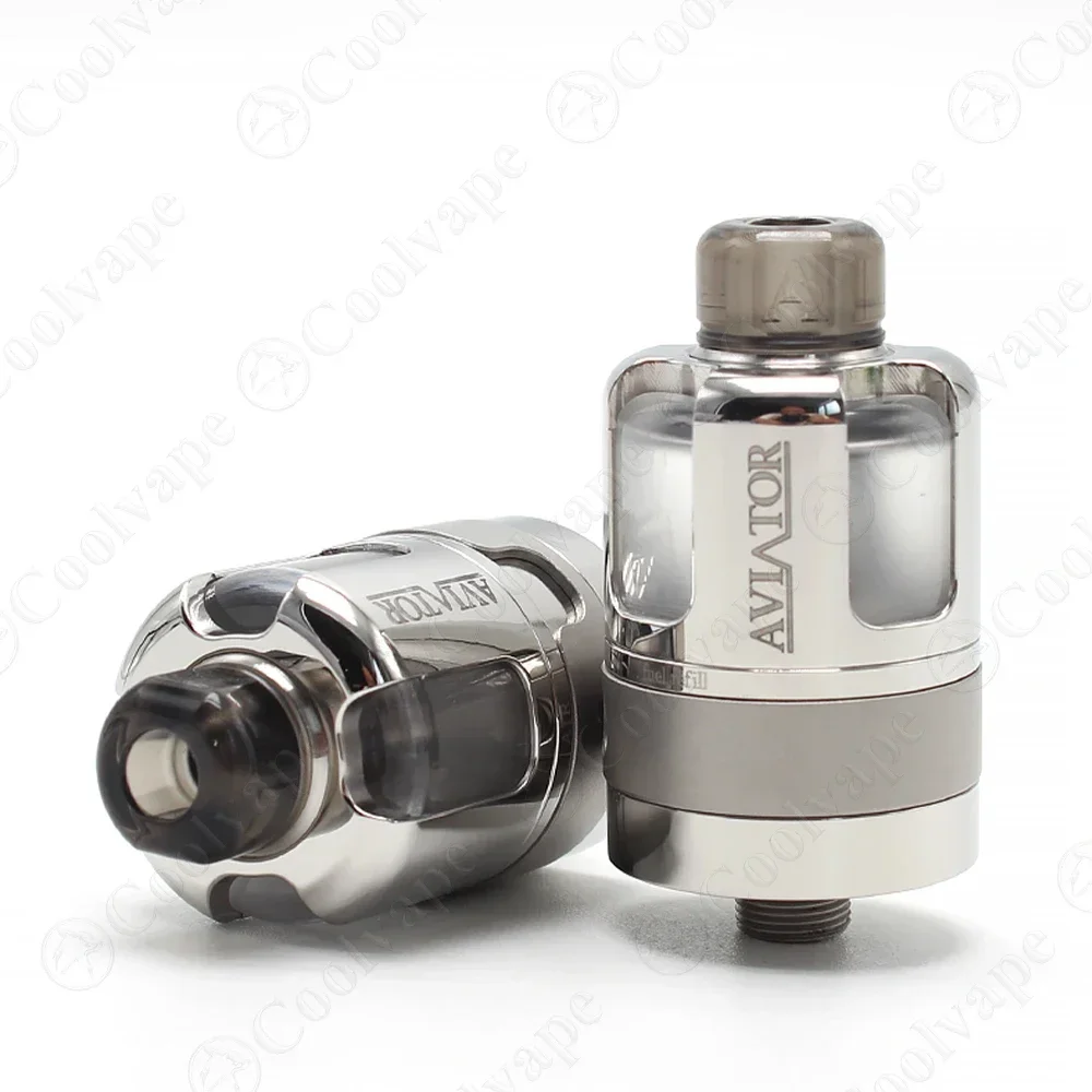 Wolfcoolvape Aviator Style RTA 22mm Atomizer 3.5ml 316SS PCTG Tank MTL DL 4 مدخل هواء خزان Vape قابل لإعادة البناء للسجائر الإلكترونية
