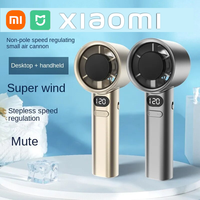 Xiaomi Portable Hand Fan120 Wind Speeds Mini Bladeless Handheld USB Rechargeable Personal Highspeed Electric Eyelash Fans New