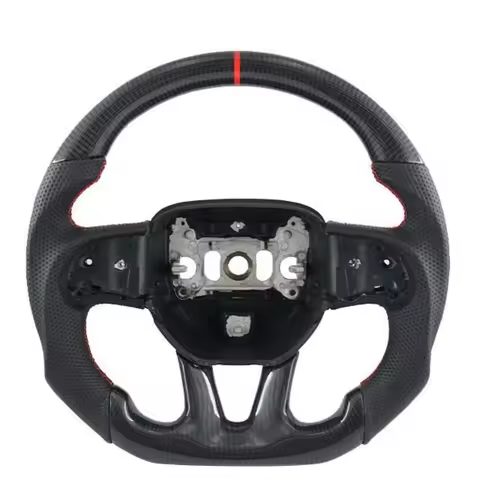 For Dodge Challenger Charger HELLCAT 2015 2016 2017 2018 2019 2020 2021 2022 Real Carbon Fiber Steering Wheel