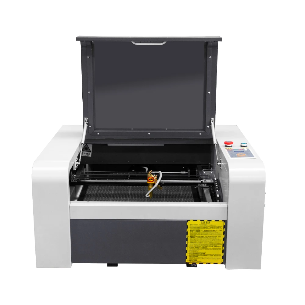 4060 80W CO2 Laser Cutting Machine CO2 Laser Engraving Machine 15-3/4'' x 23-5/8'' CO2 Laser Ruida for Leather