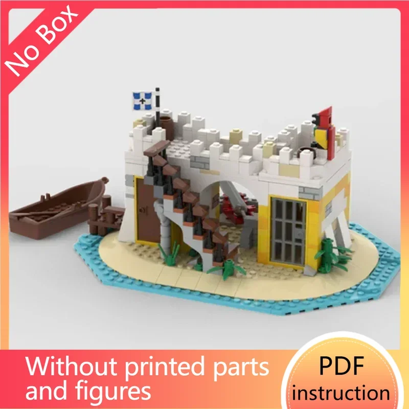 

Fortress Model Moc Building Bricks Coastal Defense Castle Technology Modular Blocks Gifts Christmas Toys DIY Sets Assembly