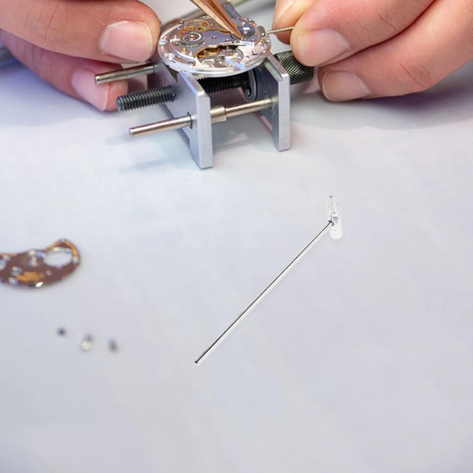 

2Pcs Small Mini Compact Multipurpose Kalimba Tuning Hammer Jewelry Making Watchmaker Tool DIY Hand Tool