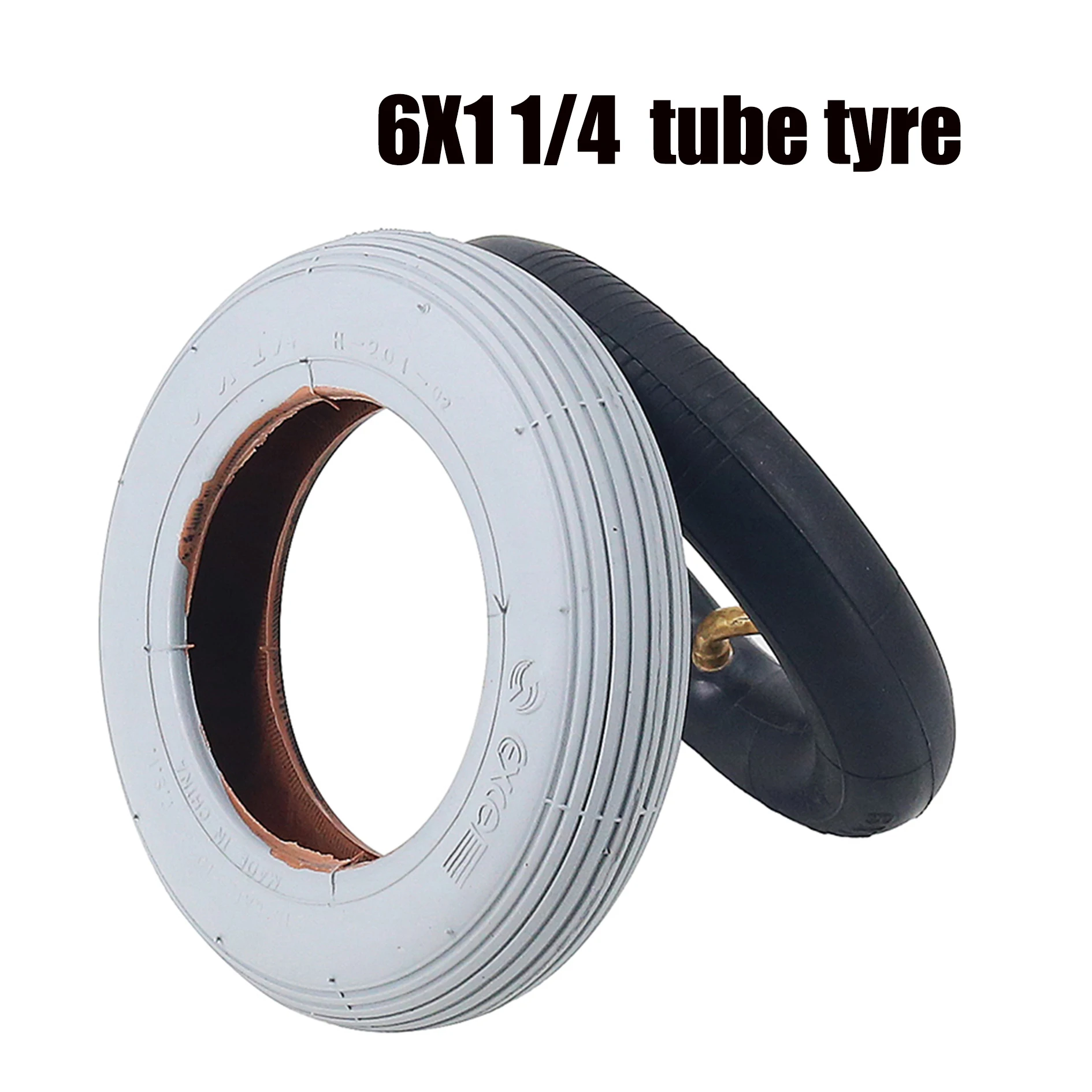 6 Inch 6x1 1/4 Tire Inner Tube Outer Tyre for Mini Foldable Carbon Fiber Electric Scooter High-quality Accessories