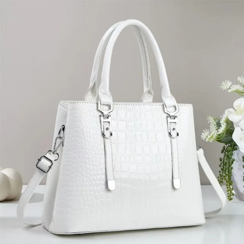 

Classic Leather Ladies Fashion Handbag High End Elegant Vintage Casual Crossbody Messenger Tote Bag