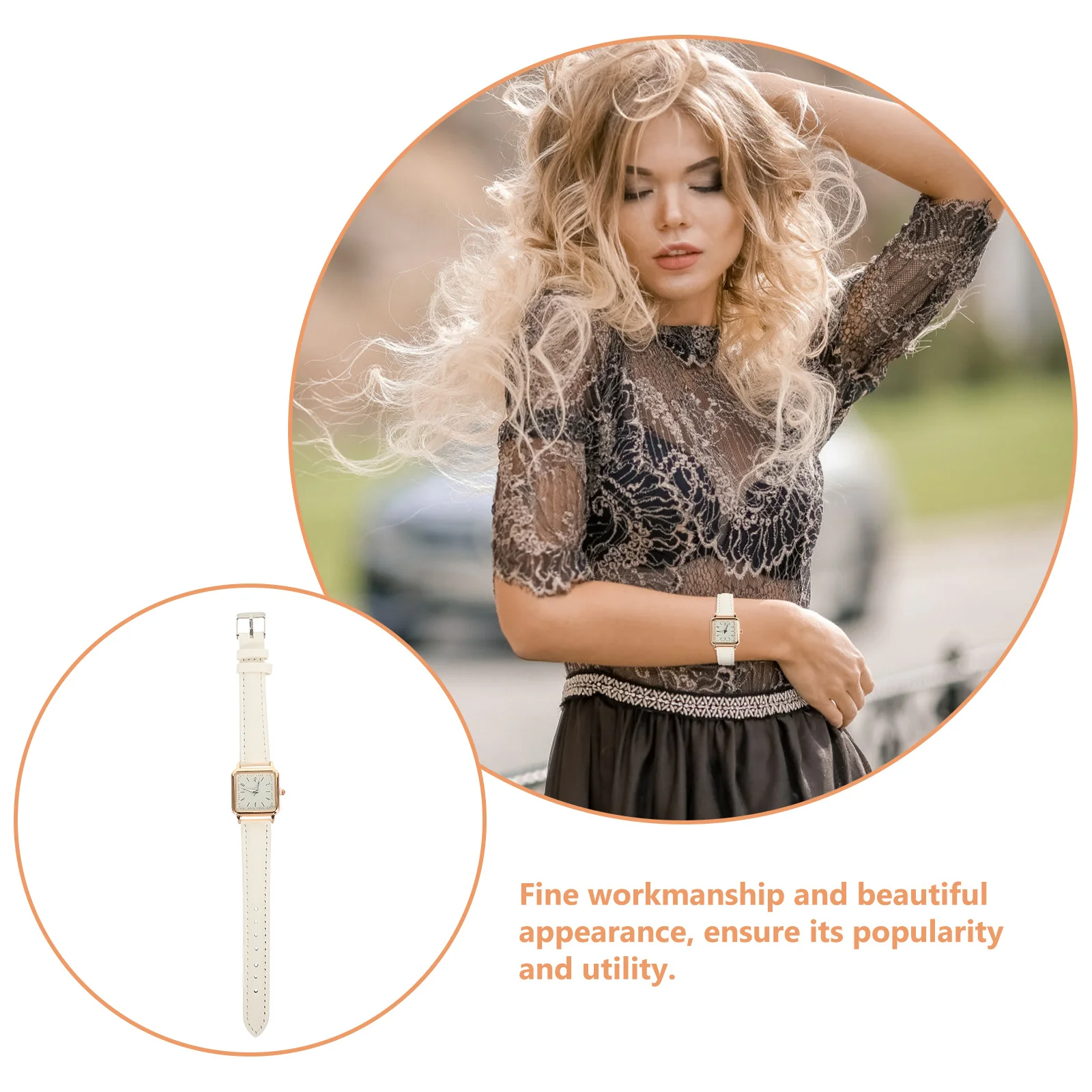 

Elegant Noctilucence Wrist Watch for Women High Grade Adjustable Strap Precise Quartz Movement Fashion Belt Watch Adult Leisure