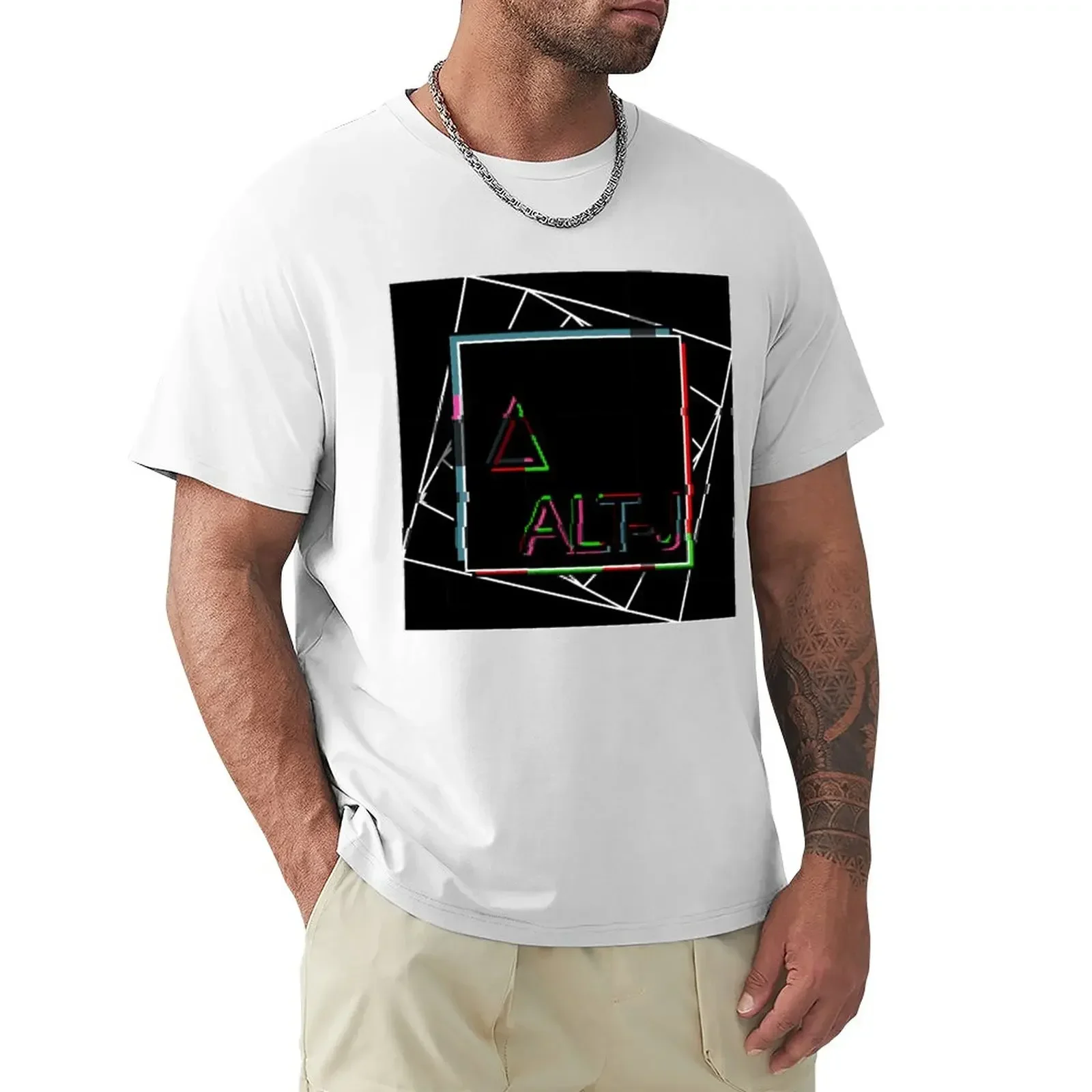 Alt-J Glitch T-Shirt graphic tee shirt new edition anime quick-drying fruit of the loom mens t shirts