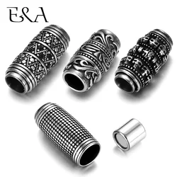 Stainless Steel Viking Magnetic Clasp 8mm Hole Leather Cord Clasps Magnet Buckle for DIY Jewelry Making Bracelet Supplies