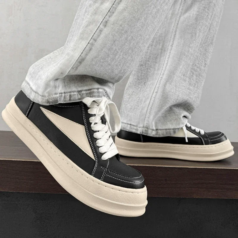 Street Style Men's Skateboard Shoes Original Black Designer Shoes Man Platform Sneakers Comfortable Casual Sports Shoes For Men