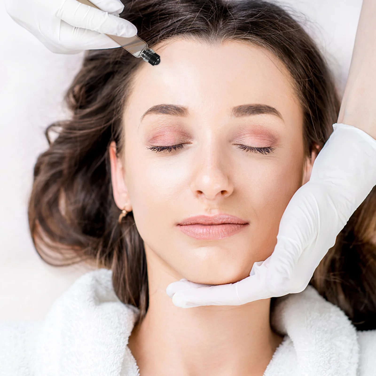 6 قطع من الزيوت العطرية الزجاجية الدوارة 10 مل زجاجات قابلة لإعادة الملء ومضادة للتسرب لتدليك العطور واستخدام العلاج العطري #4