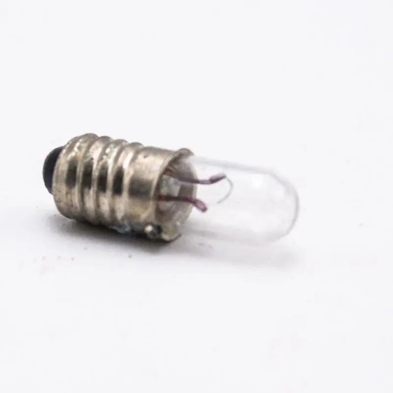 Minibombilla para luz indicadora, E5, 1,5 V, 2,5 V, 6,3 V, 12V, 24V, 10 unidades