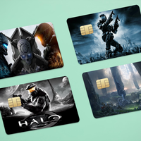 Halo Different Styles Poker Sticker Film Tape Skin For Credit Card Debit Card Big Chip