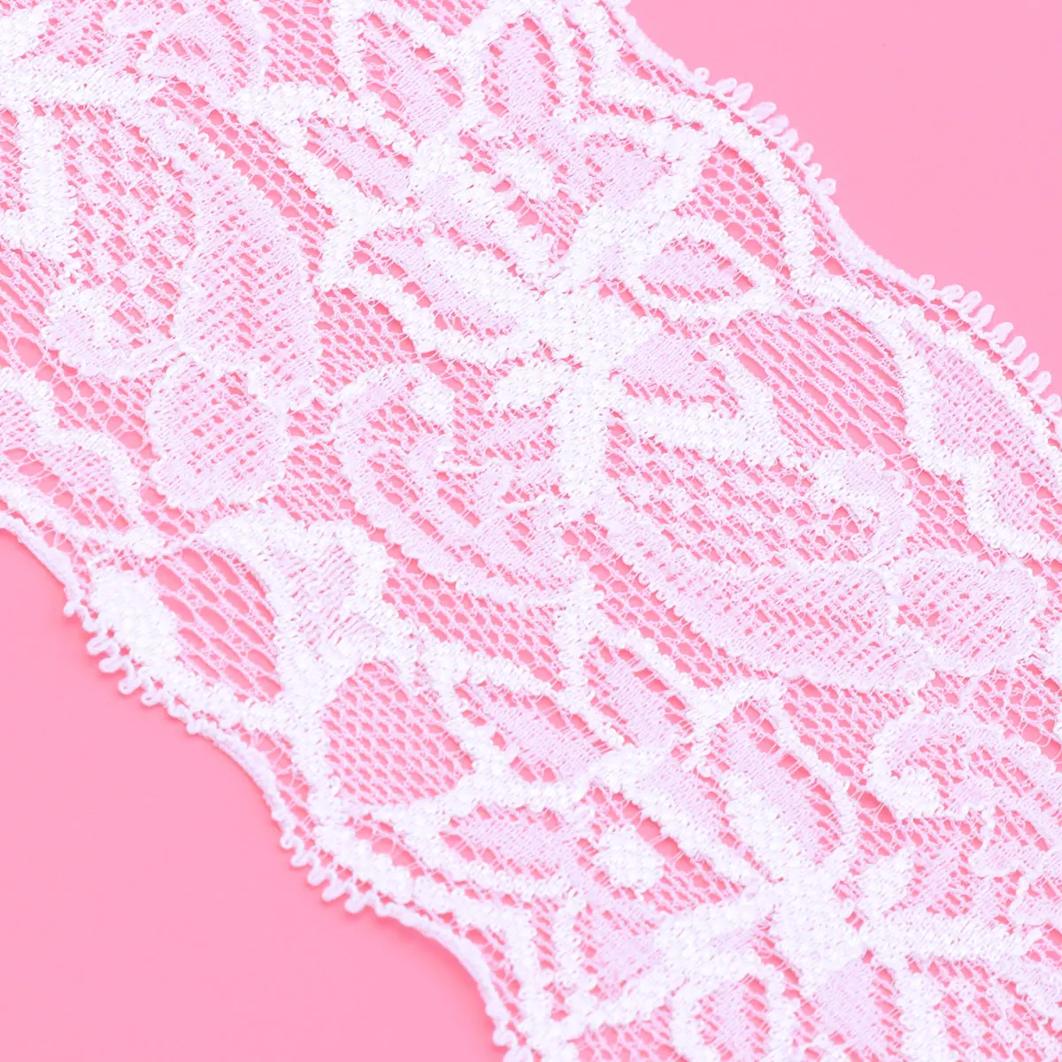 

Elastic Lace Trimming Blue Premium Nylon DIY Clothing Material Gift Packing Ribbon Handmade Accessories for Party Wedding