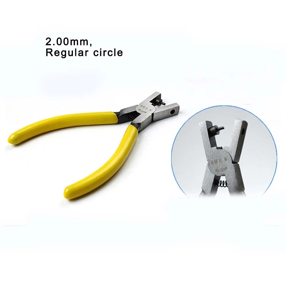 Single Metal Hole Punch  Pliers Heavy Duty Hole Puncher Portable Hole Edge Banding Punching Plier Handheld Tool 1.6mm 2mm