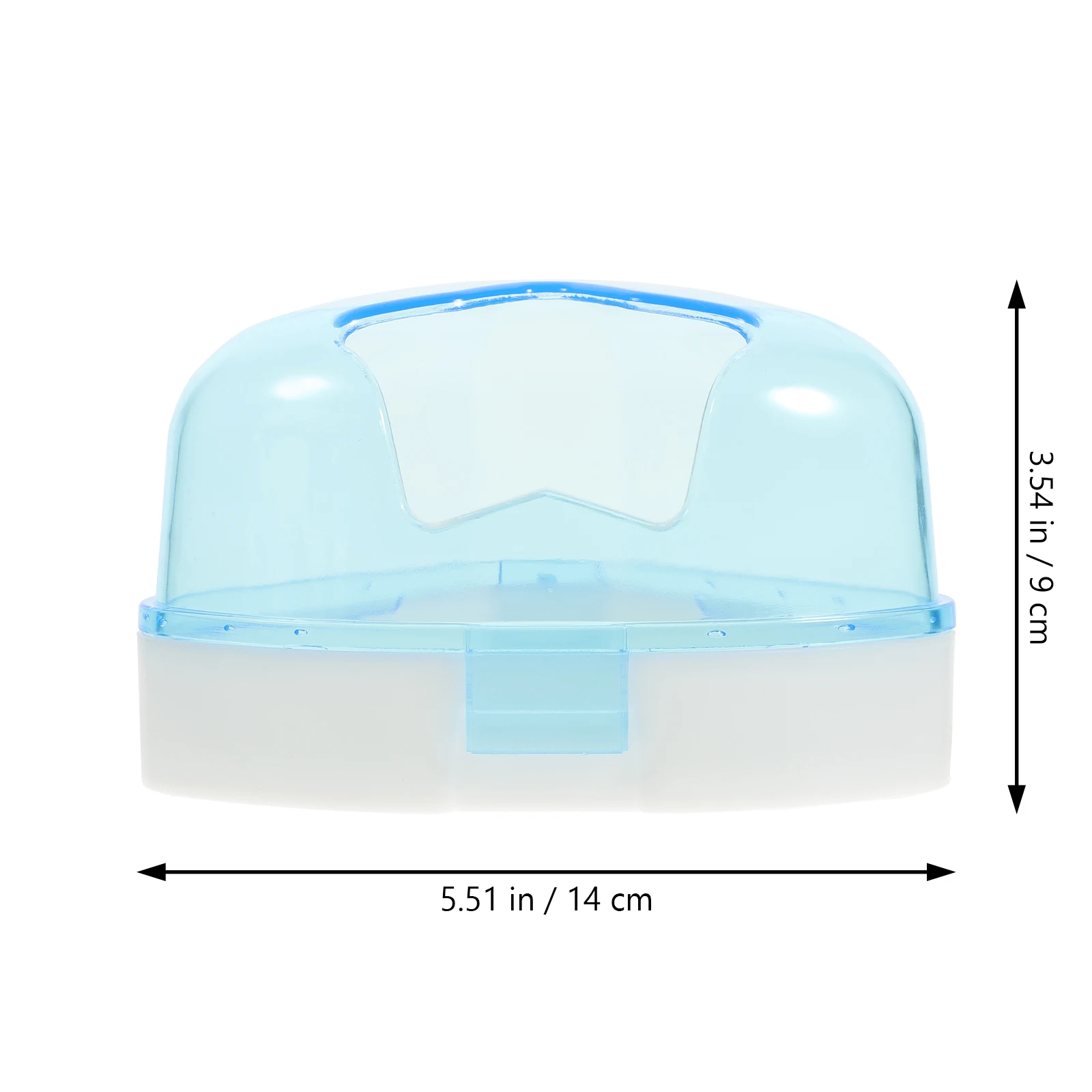 

Five Pointed Star Bathtub Blue Random Spoon Size for Hamster Guinea Pig Compact Lightweight Disassemble Anti Skid