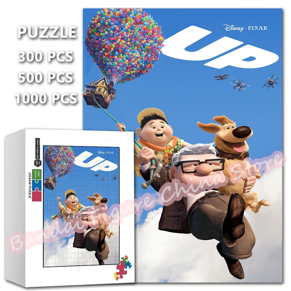 Up! 300/500/1000 Pieces Disney Movies Print Puzzle Paradise Falls Adventure Education Adult Collection Hobby Jigsaw Puzzles